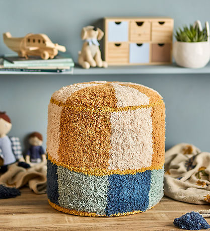 Bloomingville Pouf - 40x35 cm - Kio - Blue