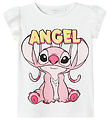 Name It T-paita - NmfAsbiri - Stitch - Bright White