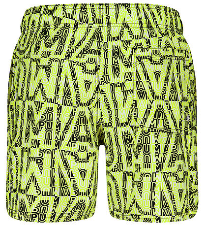 Puma Swim Shorts - Lemon/Black
