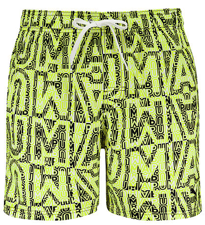 Puma Swim Shorts - Lemon/Black