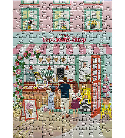 Vissevasse Púsluspil - 15x21 cm - 150 Kubbar - Litla Ice Cream Vissevasse Púsluspil - 15x21 cm - 150 Kubbar - Litla Ice Cream