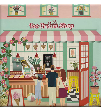 Vissevasse Púsluspil - 15x21 cm - 150 Kubbar - Litla Ice Cream Vissevasse Púsluspil - 15x21 cm - 150 Kubbar - Litla Ice Cream