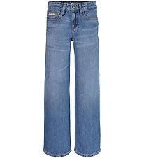 Jeans Calvin Klein - Jambe large taille haute - Soft Blue Jeans Calvin Klein - Jambe large taille haute - Soft Blue