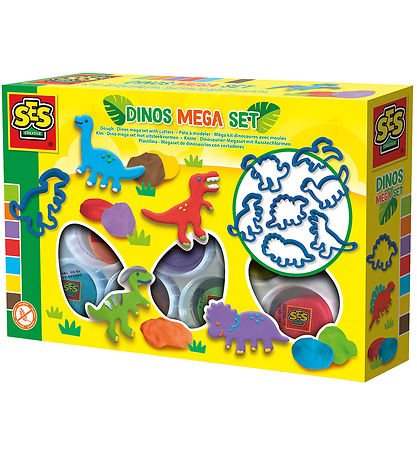 SES Creative Modelleerklei - Dino Megaset met Snijders