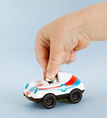 Tiger Tribe Race Car - Press To Go - White Tiger Tribe Race Car - Press To Go - White