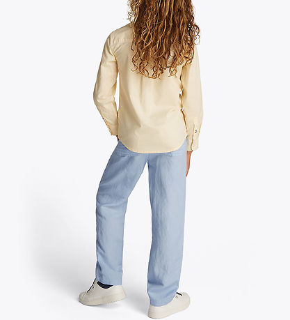 Tommy Hilfiger Trousers - Linen - Breezy Blue