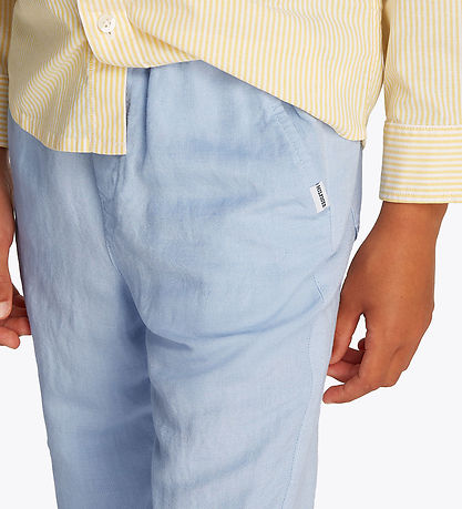 Tommy Hilfiger Trousers - Linen - Breezy Blue
