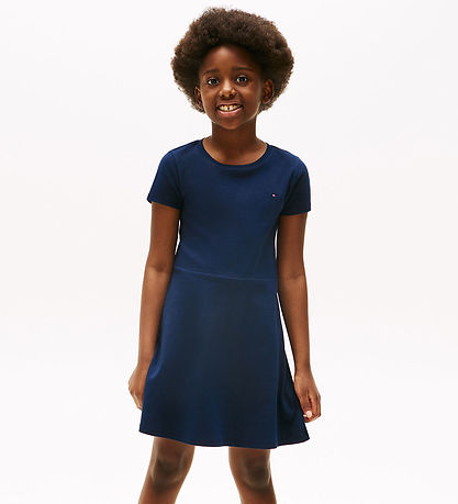 Tommy Hilfiger Dress - Essential Skater - Dark Night Navy