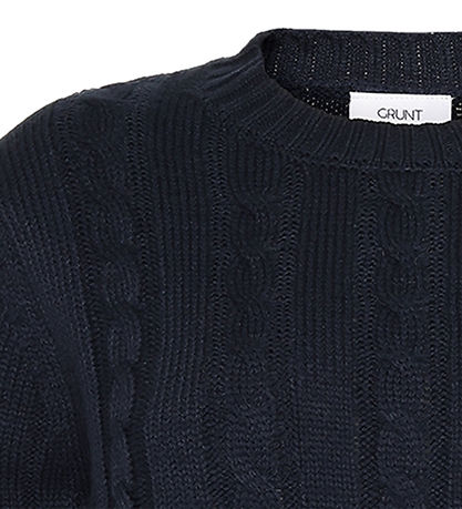 Grunt T-shirt - Knitted - Horror - Navy