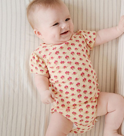 Konges Sløjd Bodysuit s/s - Minnie - Cameo Rose