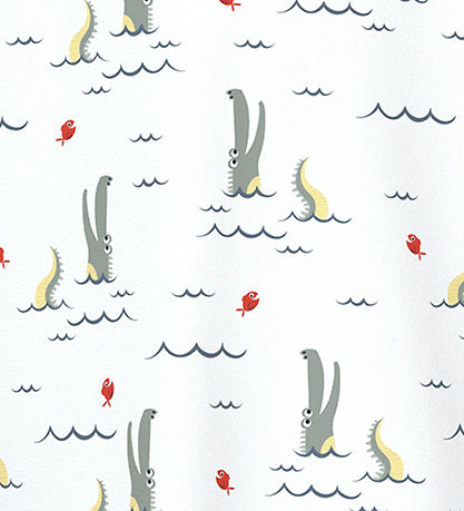 T-Shirt Name It - NmmValther - Bright White/Fish Alligator