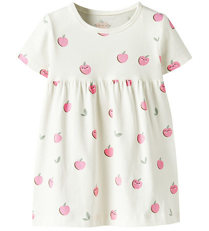 Name It Dress - NbfVandora - Cloud Dancer/Apples