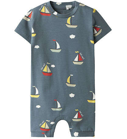 Name It Summer Romper - NbmVroels - Blue Mirage/Boats