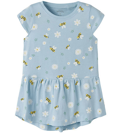 Name It Dress - NmfVigga - Noss - Cool Blue/Bubblebee