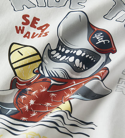 T-Shirt Name It - NmmVanyo - Bright White/Ride T-Shirt Name It - NmmVanyo - Bright White/Ride