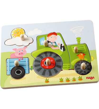 HABA Puzzlespiel - 6 Teile - Holz - Peter Farm HABA Puzzlespiel - 6 Teile - Holz - Peter Farm