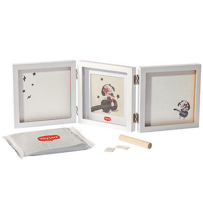 Jeu d'empreintes Tiny Love - Main/Pied - Double cadre - Blanc Jeu d'empreintes Tiny Love - Main/Pied - Double cadre - Blanc