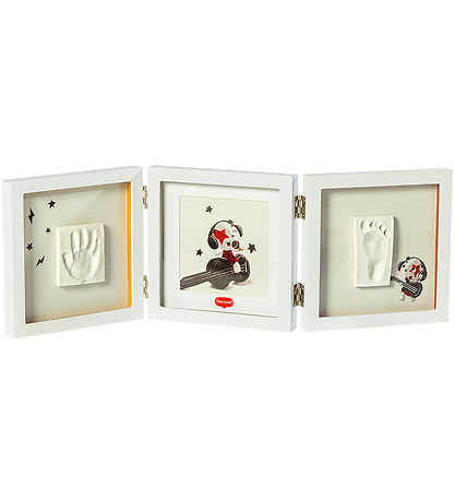 Jeu d'empreintes Tiny Love - Main/Pied - Double cadre - Blanc Jeu d'empreintes Tiny Love - Main/Pied - Double cadre - Blanc