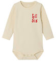 Name It Bodysuit l/s - NbfLaby - White Swan