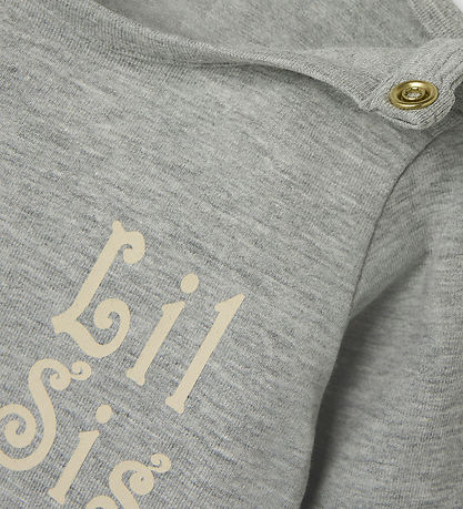 Name It Bodysuit l/s - NbfLaby - Grey Melange