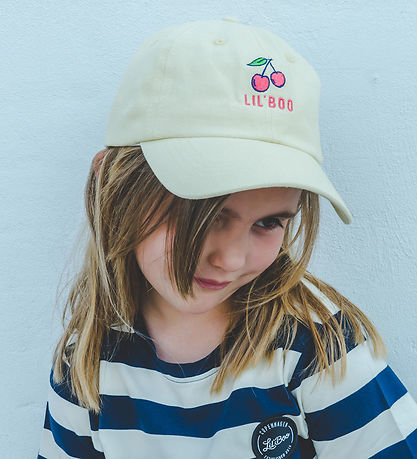 Lil' Boo Copenhagen Cap - Cherry - Light Yellow