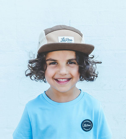 Lil' Boo Copenhagen Pet - Blok Brown 5-Paneel - Bruin