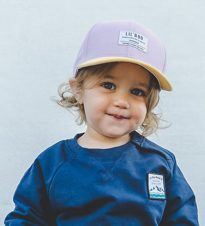 Lil' Boo Copenhagen Cap - Organic Block Snapback - Purple/Yellow