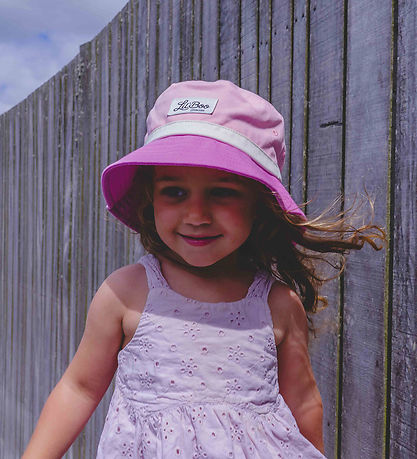 Lil' Boo Copenhagen Bucket-hattur - Loka - Bleikt/Fjólublátt