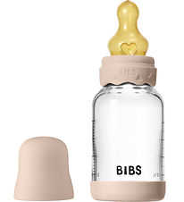 BIBS Bohemia Feeding Bottle - 120 mL - Glass/Natural Rubber - Bl BIBS Bohemia Feeding Bottle - 120 mL - Glass/Natural Rubber - Bl