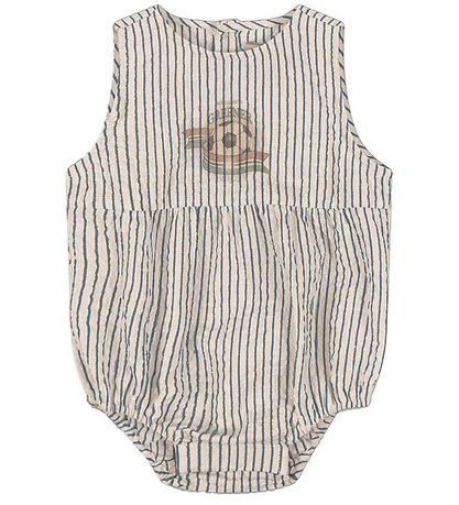 Barboteuse d'Été Konges Sløjd - Elliot - Stripe Bleu