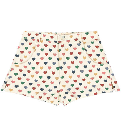 Konges Sløjd Shorts - Denim - Frankie Mini - Coeur Color/Hearts Konges Sløjd Shorts - Denim - Frankie Mini - Coeur Color/Hearts