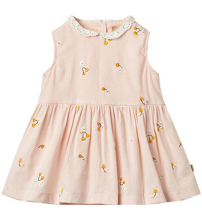 Wheat Kleid - Elma - Powder Yellow Kirschen