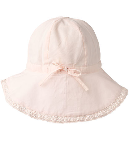 Wheat Sun Hat - Chloe - Powder w. Lace