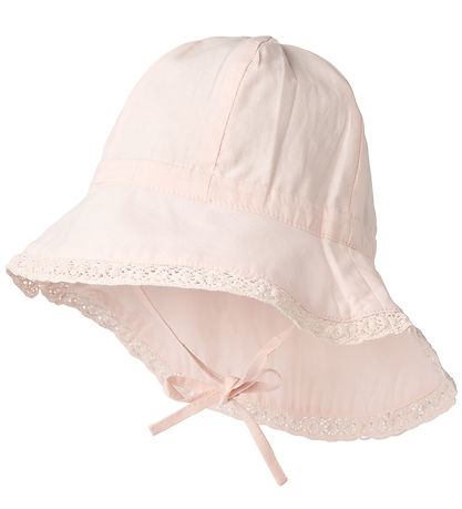 Wheat Sun Hat - Chloe - Powder w. Lace
