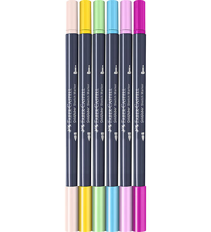 Faber-Castell Markers - 6 pcs - Goldfaber Sketch - Kawaii