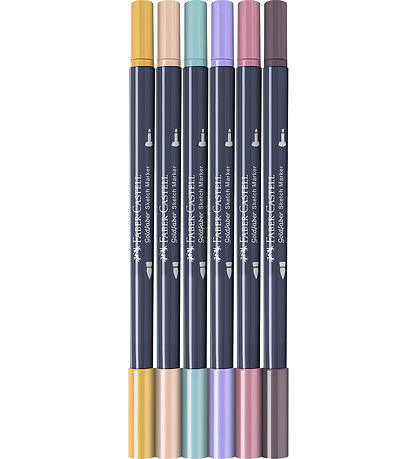 Faber-Castell Markers - 6 pcs - Goldfaber Sketch - Fashion Faber-Castell Markers - 6 pcs - Goldfaber Sketch - Fashion