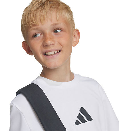 adidas Performance T-shirt - J ZNE Tee - White/Black