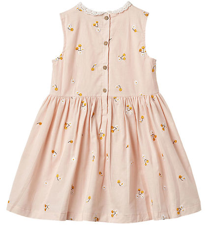 Wheat Dress - Elma - Powder Yellow Cherries