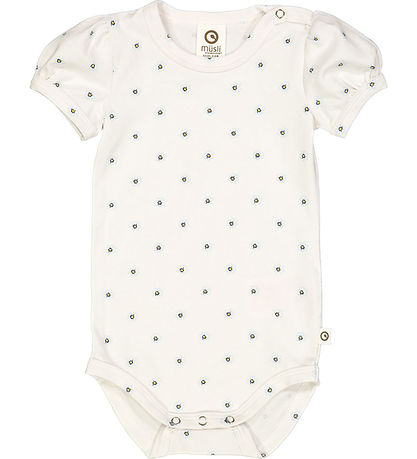 Müsli Bodysuit s/s - Daisy Puff - Conditioner Cream/Corn/Breeze Müsli Bodysuit s/s - Daisy Puff - Conditioner Cream/Corn/Breeze