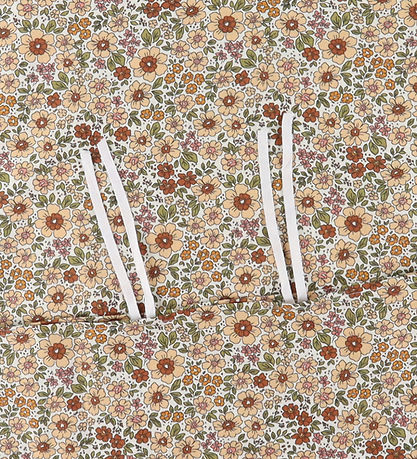 Nørgaard Madsens Bedding - Baby - White w. Red and Beige Flower