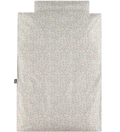 Nørgaard Madsens Beddengoed - Baby - Wit m. Roze en Geel Bl Nørgaard Madsens Beddengoed - Baby - Wit m. Roze en Geel Bl