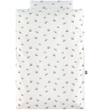 Nørgaard Madsens Bedding - Junior - White w. Work machines Nørgaard Madsens Bedding - Junior - White w. Work machines