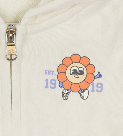 Champion Set - Cardigan/Trousers - Off White/Black w. Logo Champion Set - Cardigan/Trousers - Off White/Black w. Logo