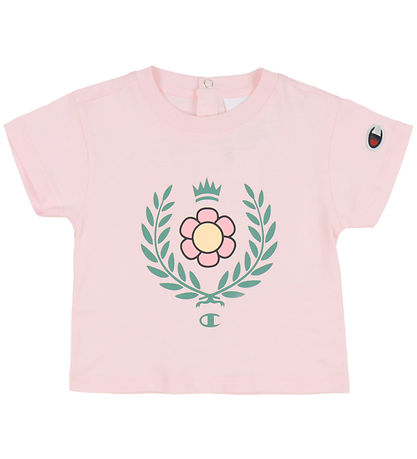 Champion Shorts Set - T-shirt/Shorts - Pink w. Logo Champion Shorts Set - T-shirt/Shorts - Pink w. Logo
