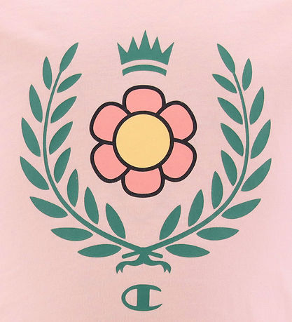 Champion Shorts Set - T-shirt/Shorts - Pink w. Logo Champion Shorts Set - T-shirt/Shorts - Pink w. Logo