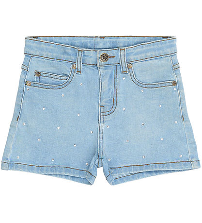 The New Shorts - TnOda - Light Blue Denim w. Rhinestone
