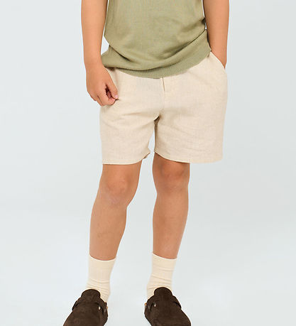 The New Shorts - Linen - TnOmer - Oatmeal