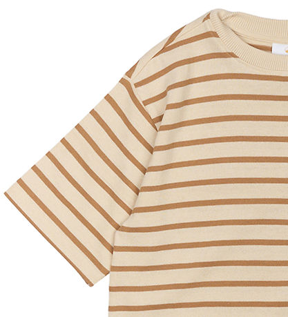 The New T-shirt - TnNero - Indian Tan Striped