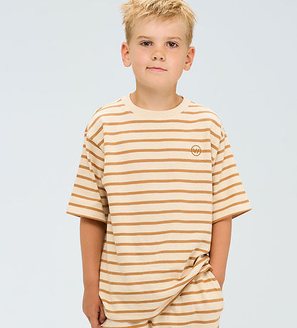 The New T-shirt - TnNero - Indian Tan Striped