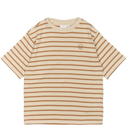 The New T-shirt - TnNero - Indian Tan Striped
